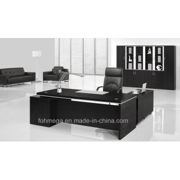 Schwarze Melamin Executive Tisch Moderne Executive Büromöbel Anzug